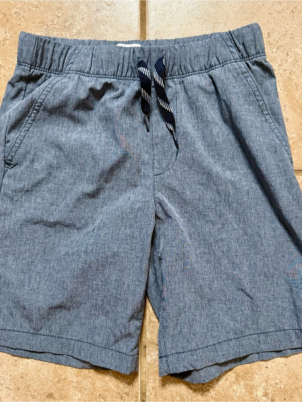 Old Navy Kids Gray Blue Elastic Waistband Shorts